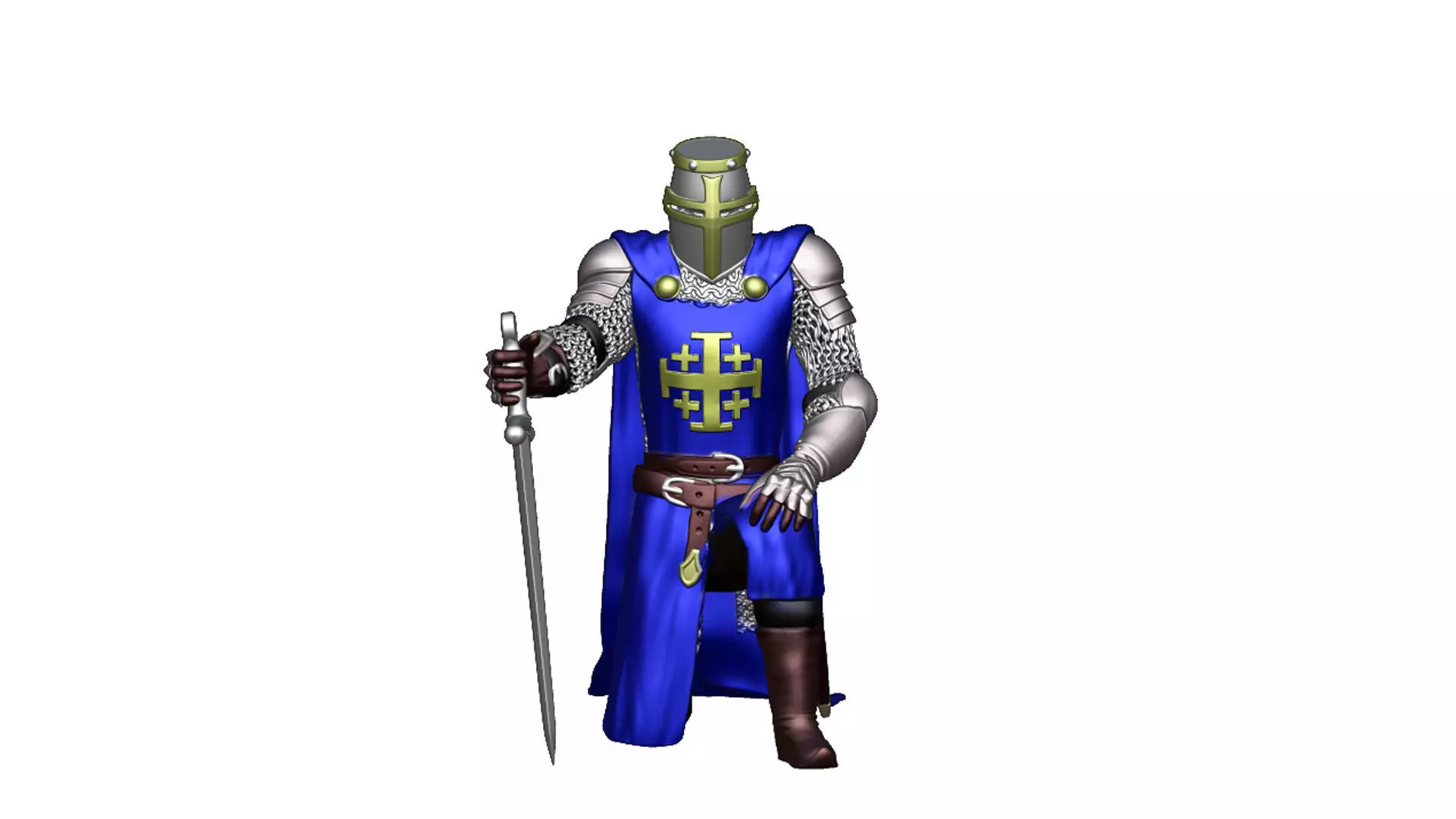 Order of the Holy Sepulcher of Jerusalem crusader Infantry 8 3D print model
