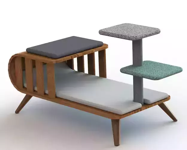 Wooden Pet House Design 3D print model