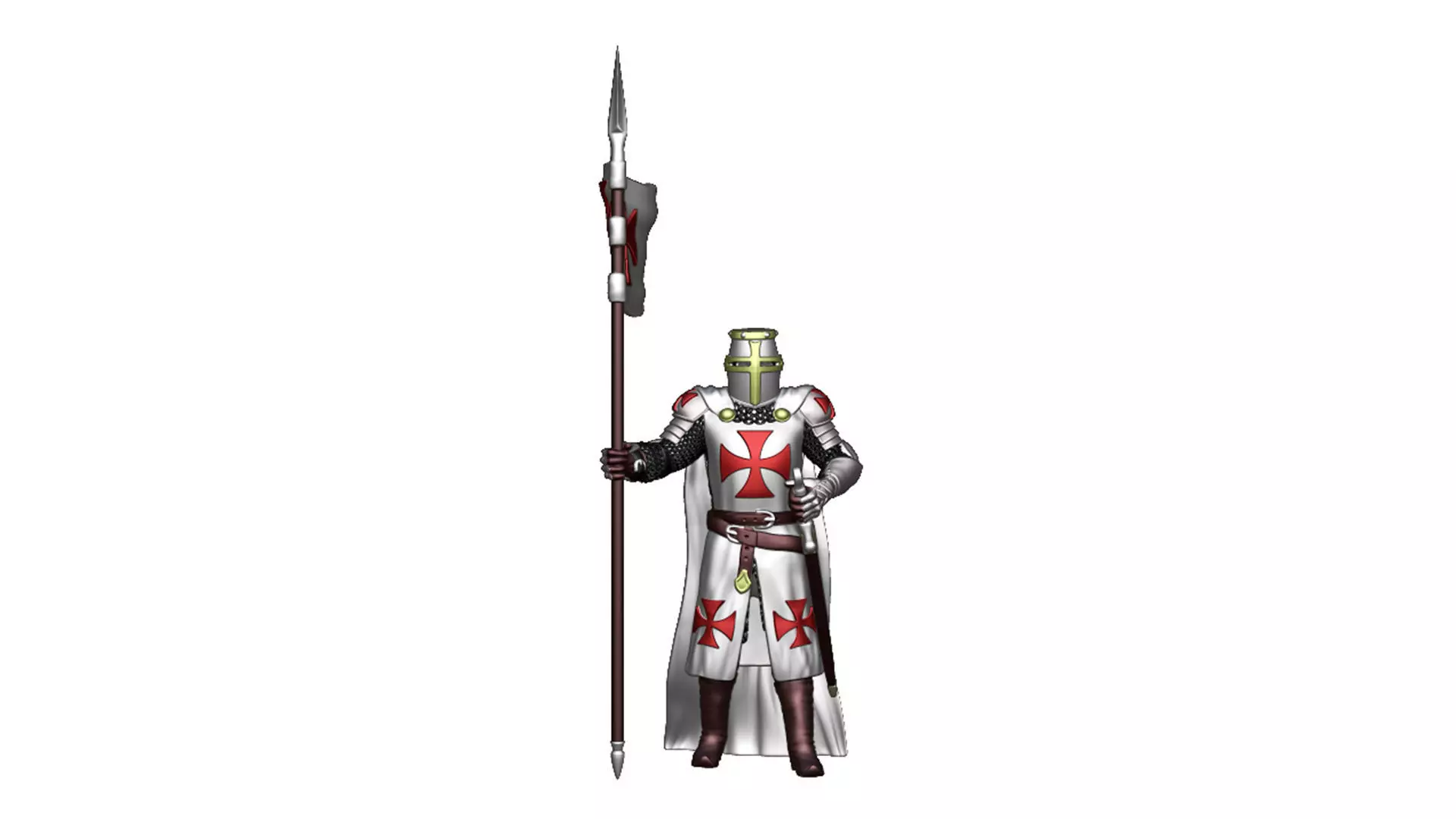 Knights Templar Crusader 1 3D print model