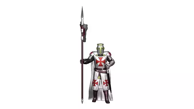 Knights Templar Crusader 1 3D print model
