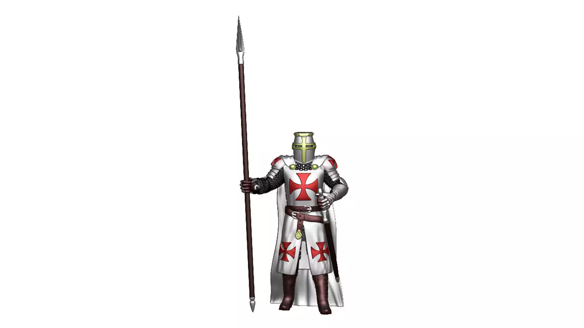 Knights Templar Crusader 2 3D print model