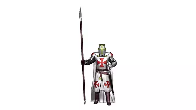 Knights Templar Crusader 2 3D print model