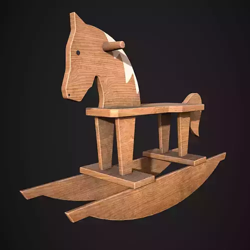 Wooden Rocking Horse Toy