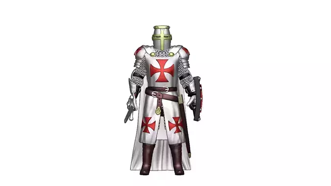 Knights Templar Crusader 3 3D print model