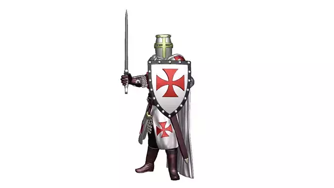 Knights Templar Crusader 4 3D print model