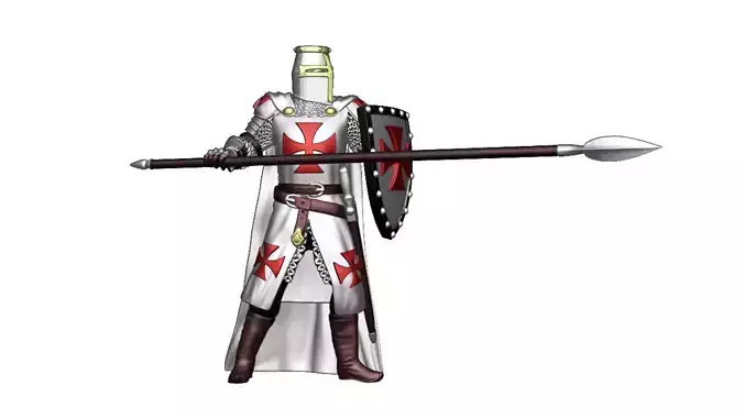 Knights Templar Crusader 5 3D print model