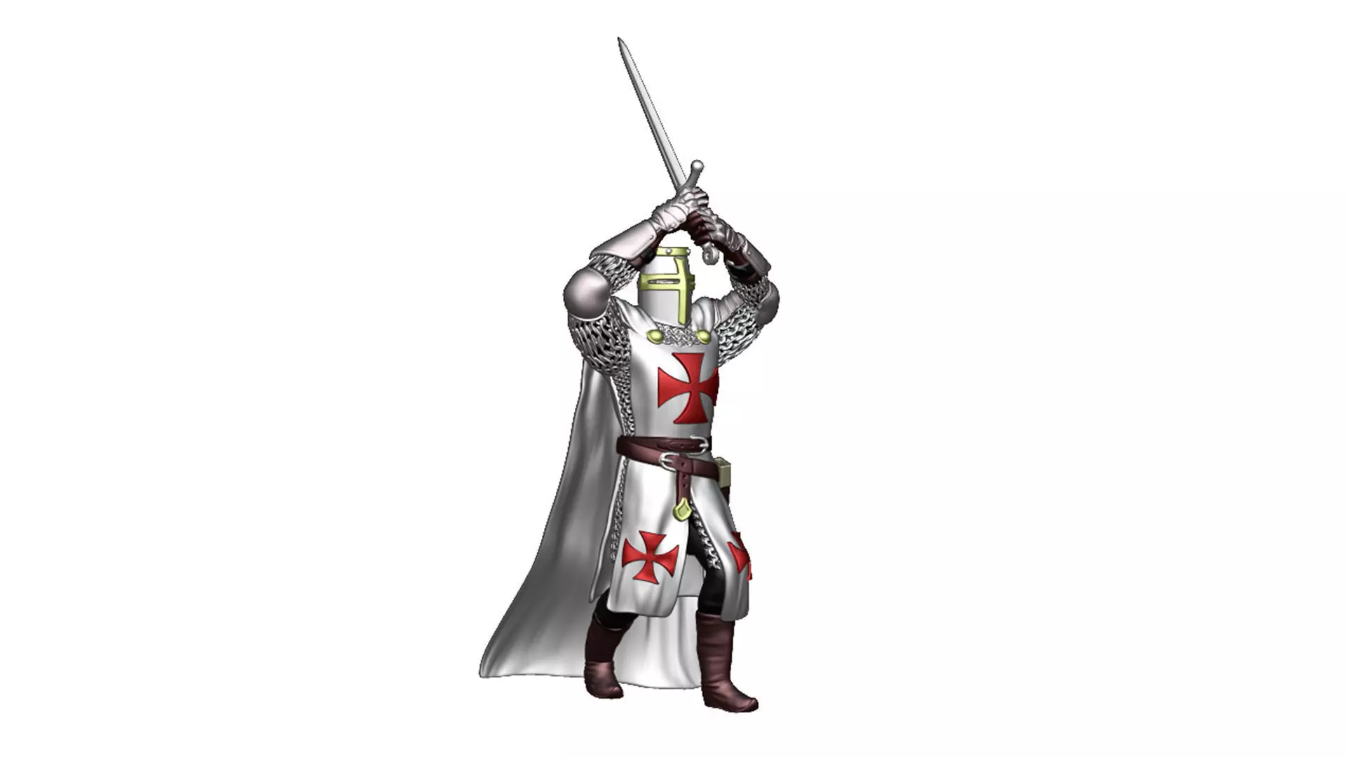 Knights Templar Crusader 7 3D print model