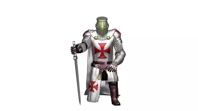 Knights Templar Crusader 8 3D print model