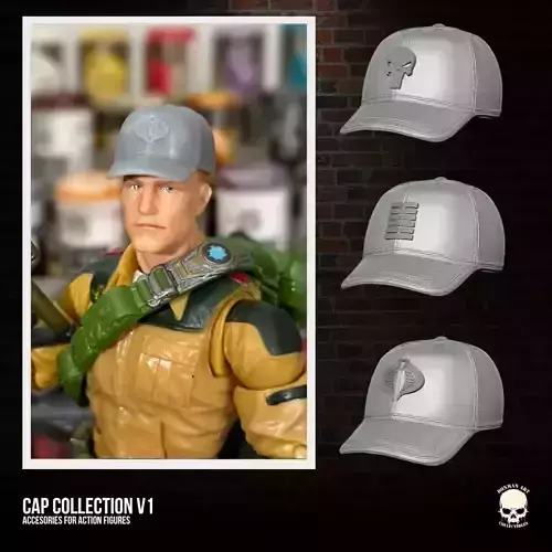 Cap Collection 3D printable files for Action Figures