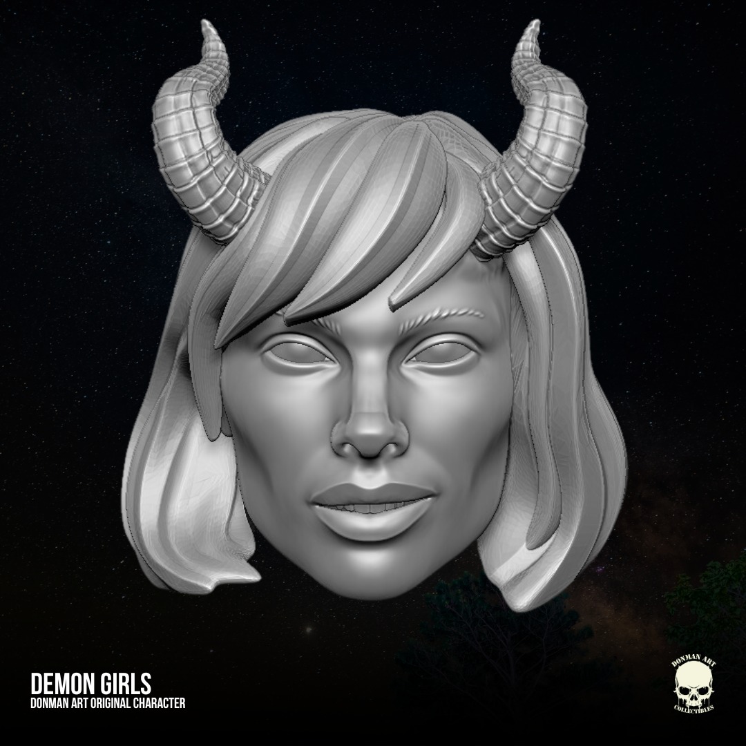 Demon Girls Donman Art 3D printable files for Action Figures 3D print model_18