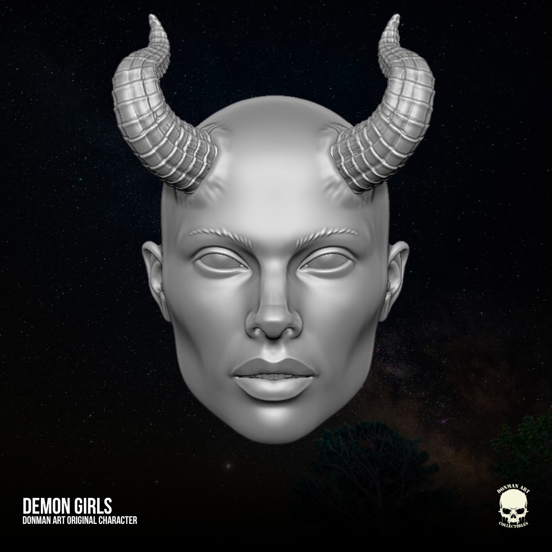 Demon Girls Donman Art 3D printable files for Action Figures 3D print model_12
