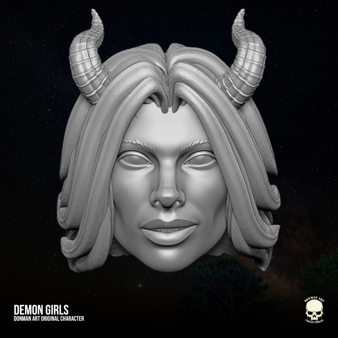 Demon Girls Donman Art 3D printable files for Action Figures 3D print model_9