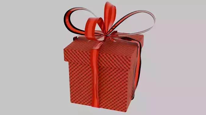 Gift Box Low-poly 3D model
