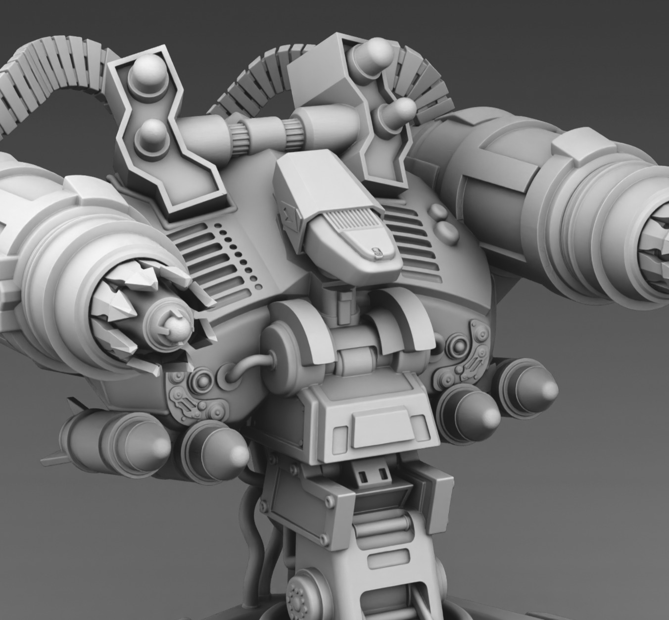  Martian robot turret 3D print model_6