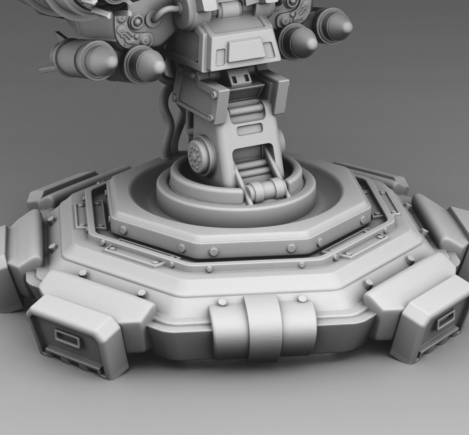  Martian robot turret 3D print model_7