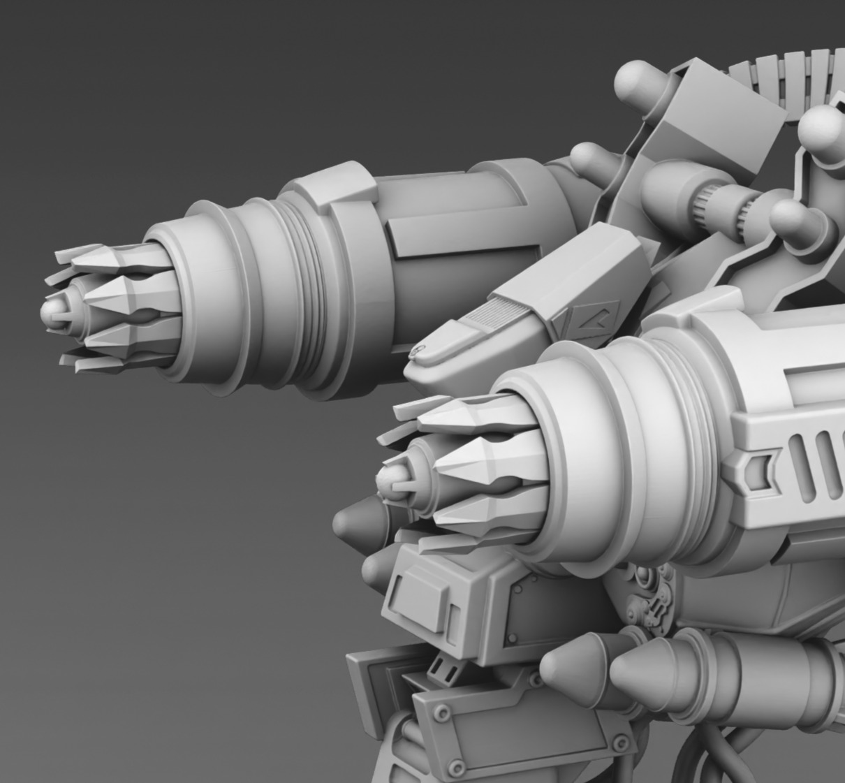  Martian robot turret 3D print model_9