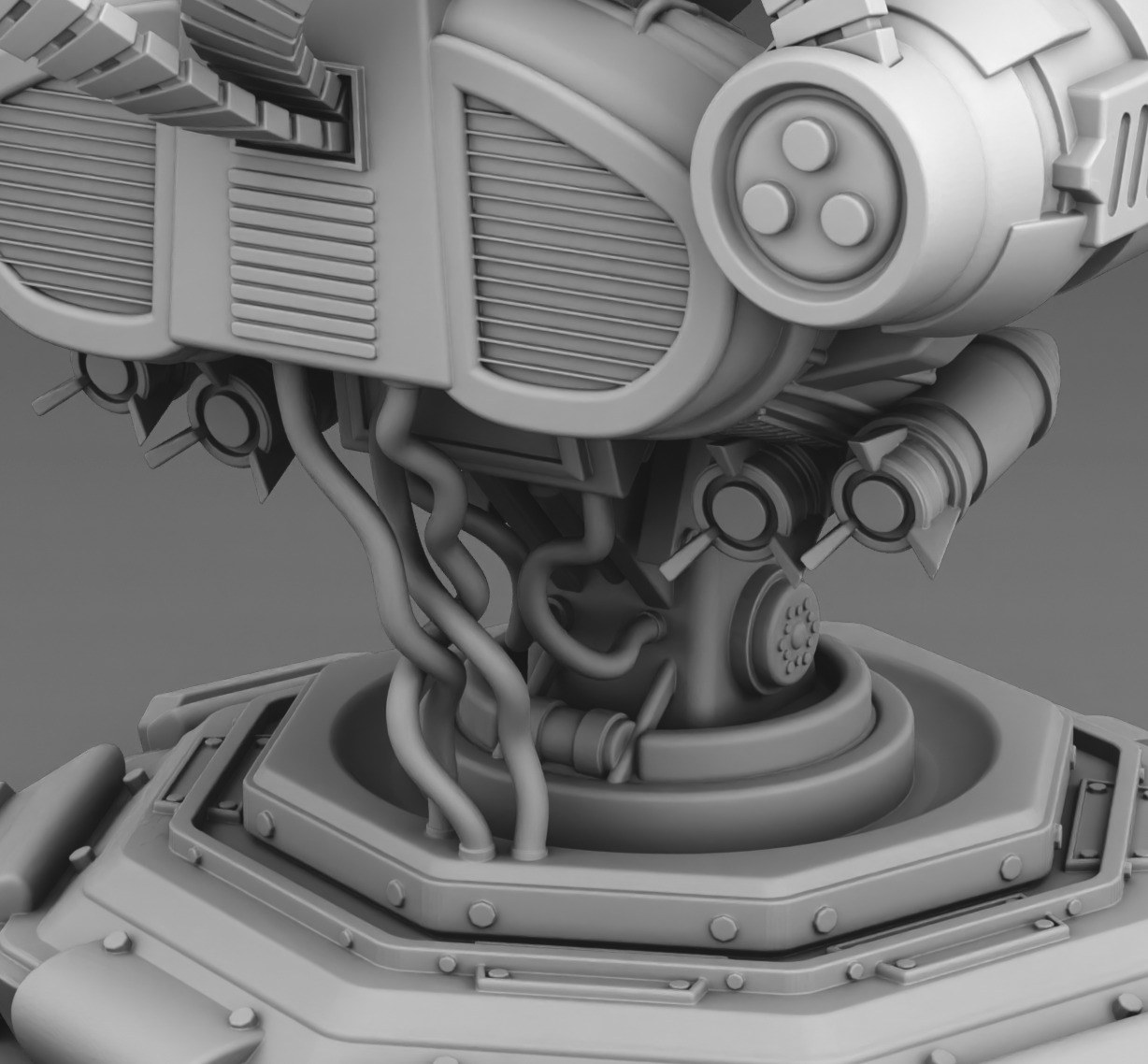  Martian robot turret 3D print model_13