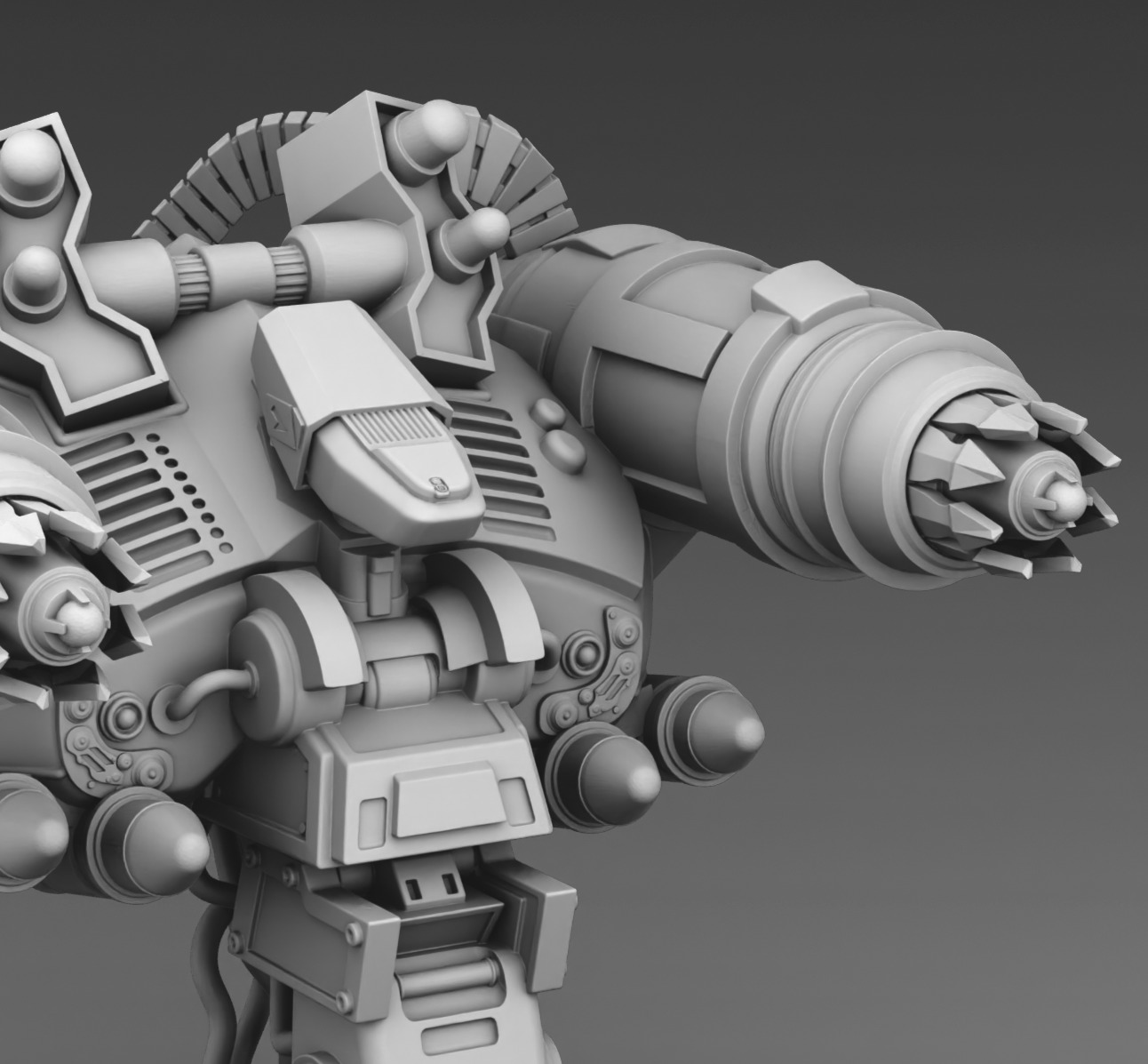  Martian robot turret 3D print model_5