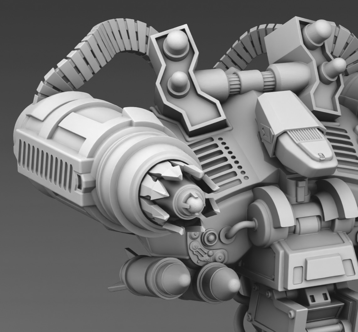  Martian robot turret 3D print model_4