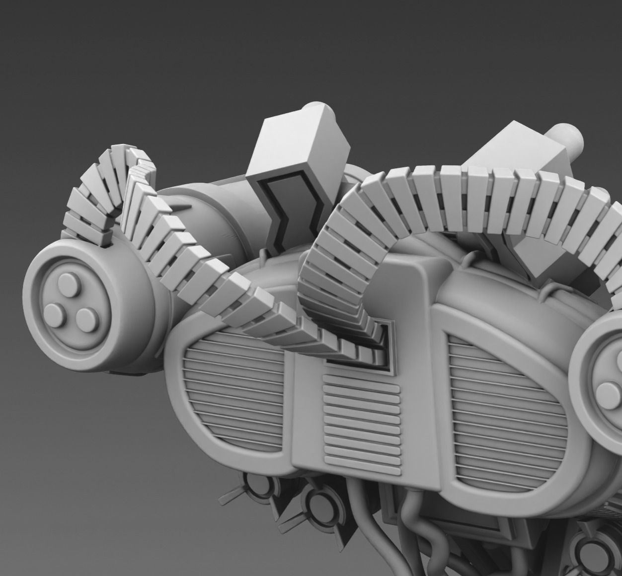  Martian robot turret 3D print model_11