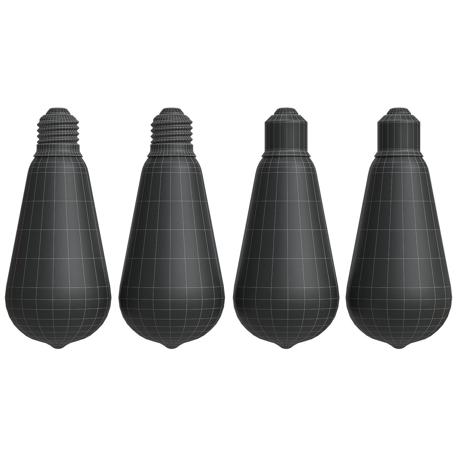 Edison Light Bulb 3D model_4