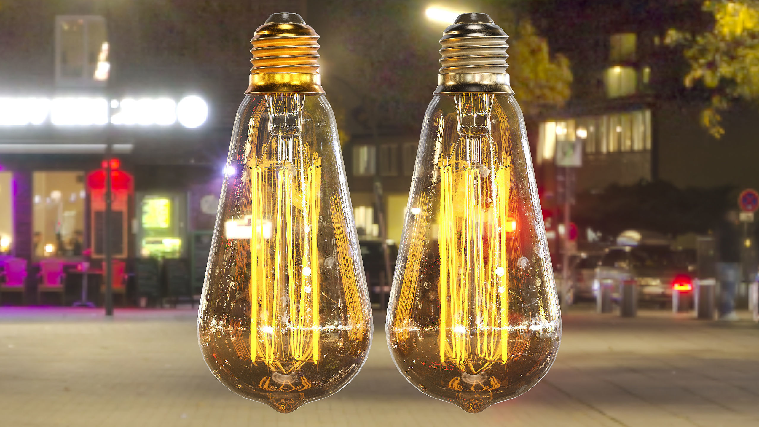 Edison Light Bulb 3D model_7