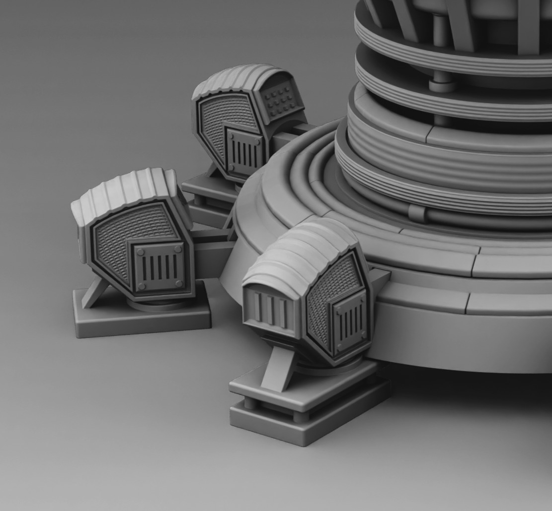 Martian turret 3D print model_9