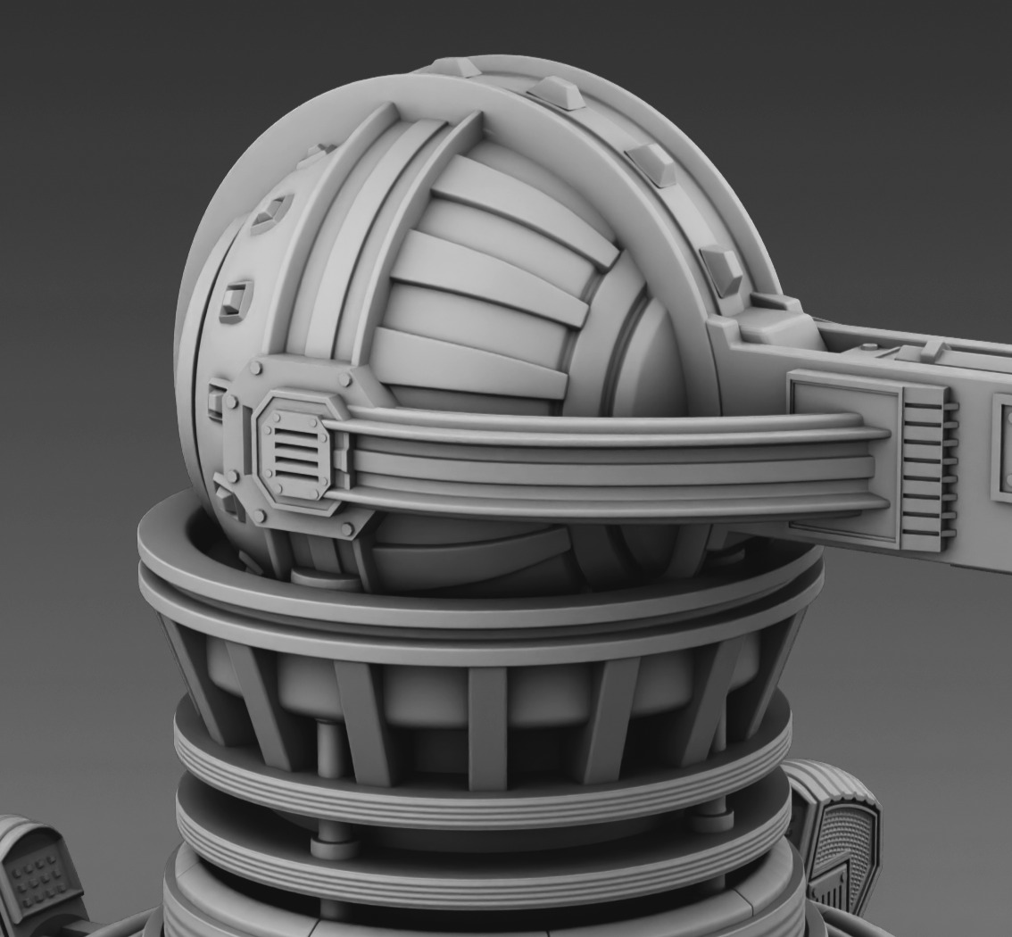 Martian turret 3D print model_4