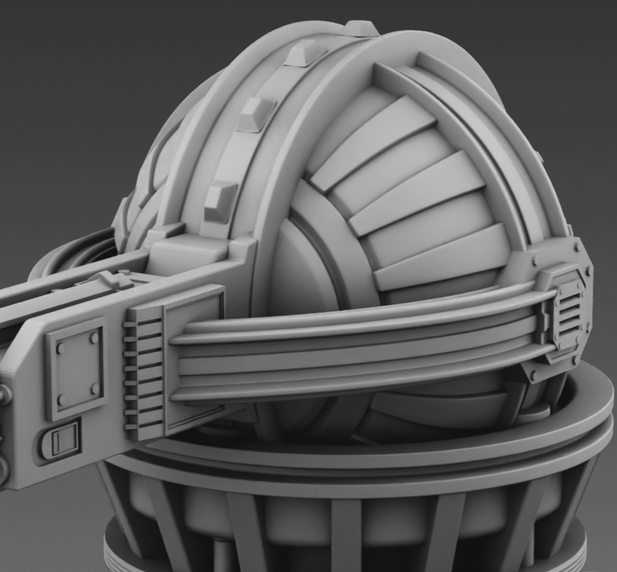 Martian turret 3D print model_14