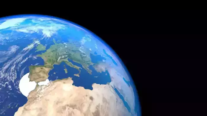 Earth In Daymap Position