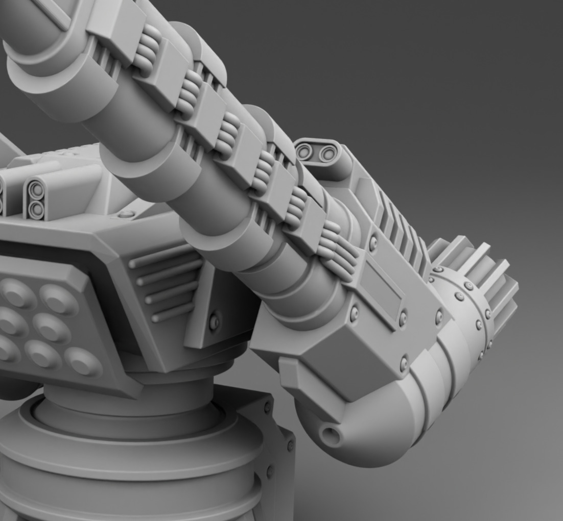 The martian cannon weapon  3D print model_8