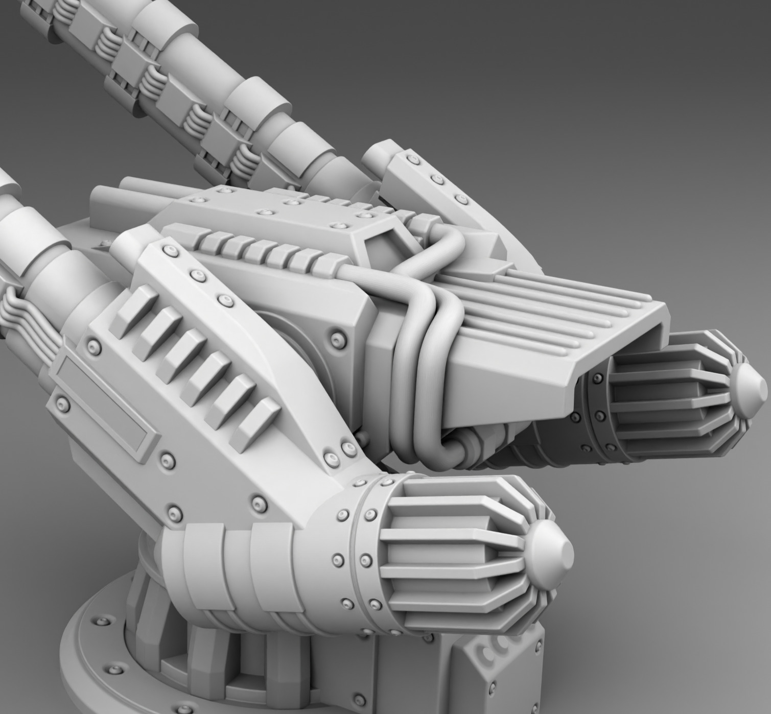 The martian cannon weapon  3D print model_5