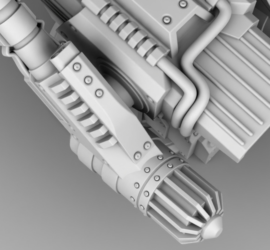 The martian cannon weapon  3D print model_11