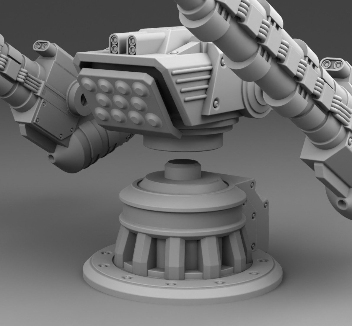 The martian cannon weapon  3D print model_12