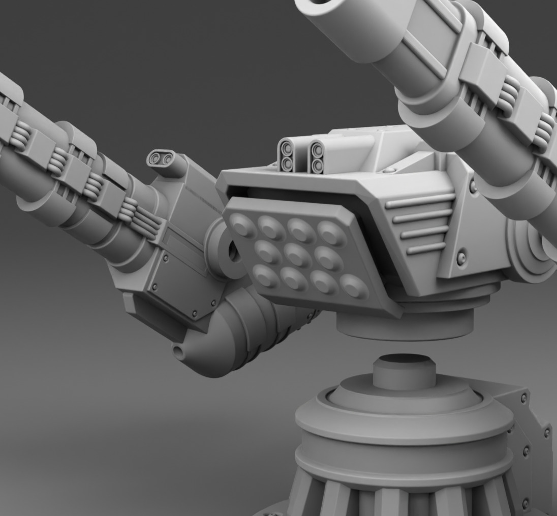The martian cannon weapon  3D print model_14