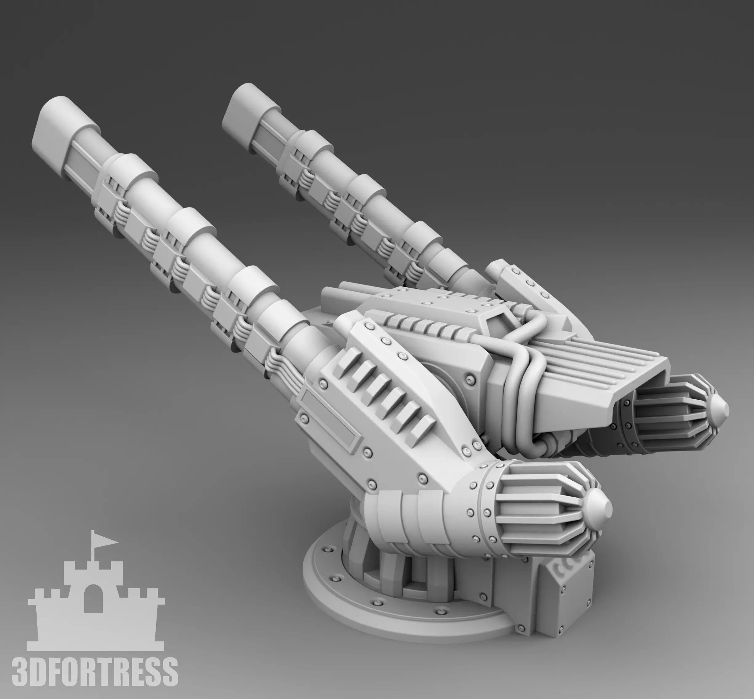 The martian cannon weapon  3D print model_0