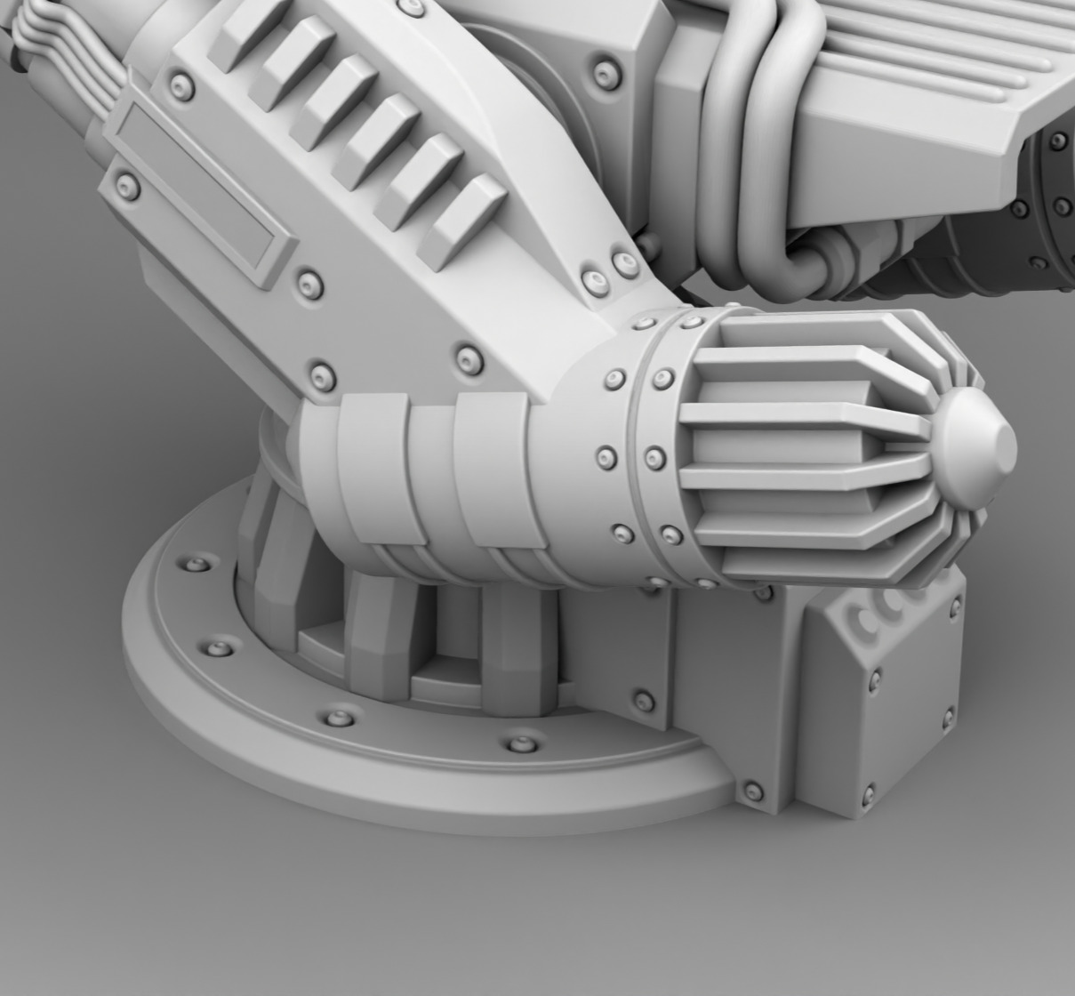The martian cannon weapon  3D print model_6