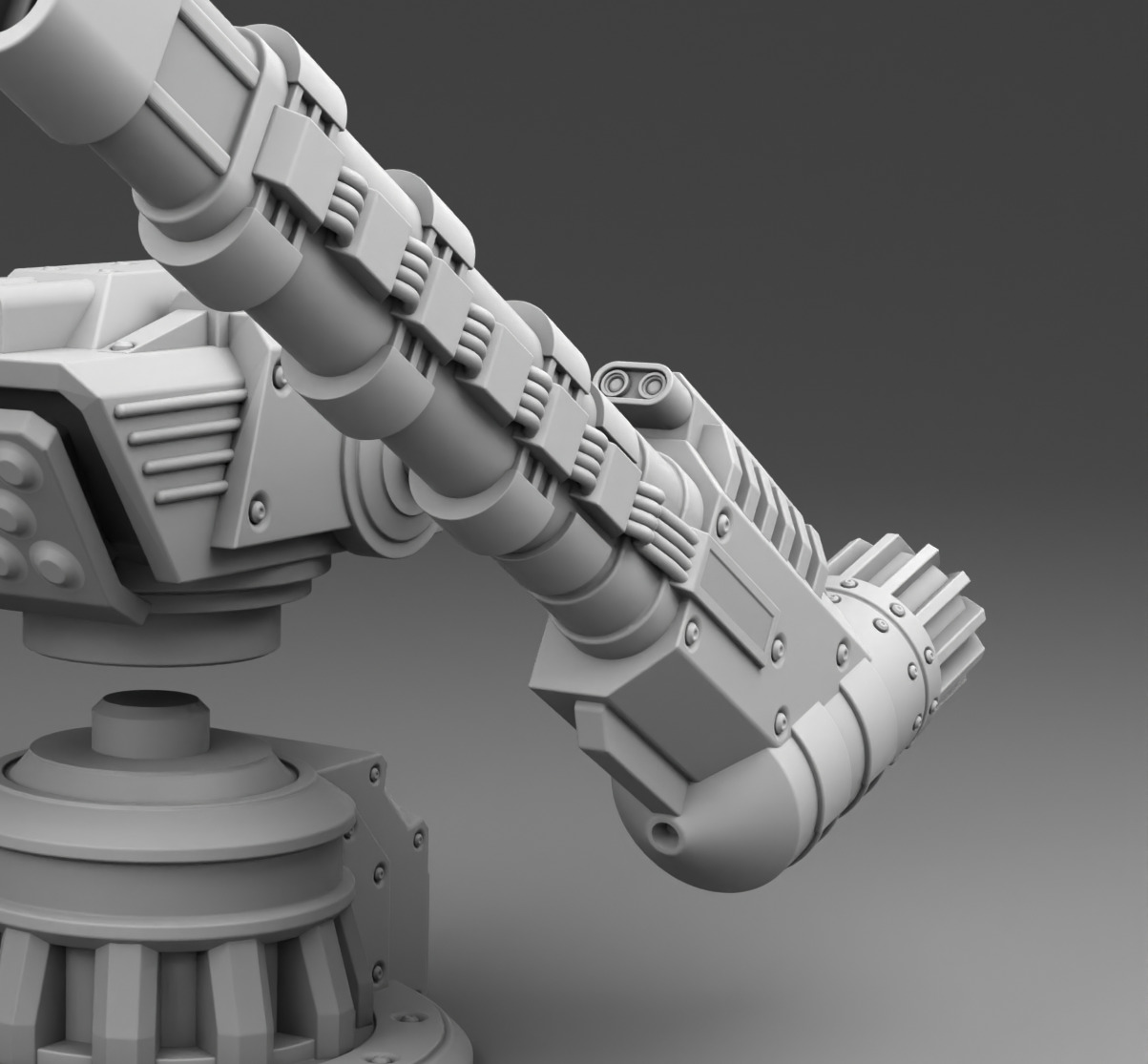 The martian cannon weapon  3D print model_13