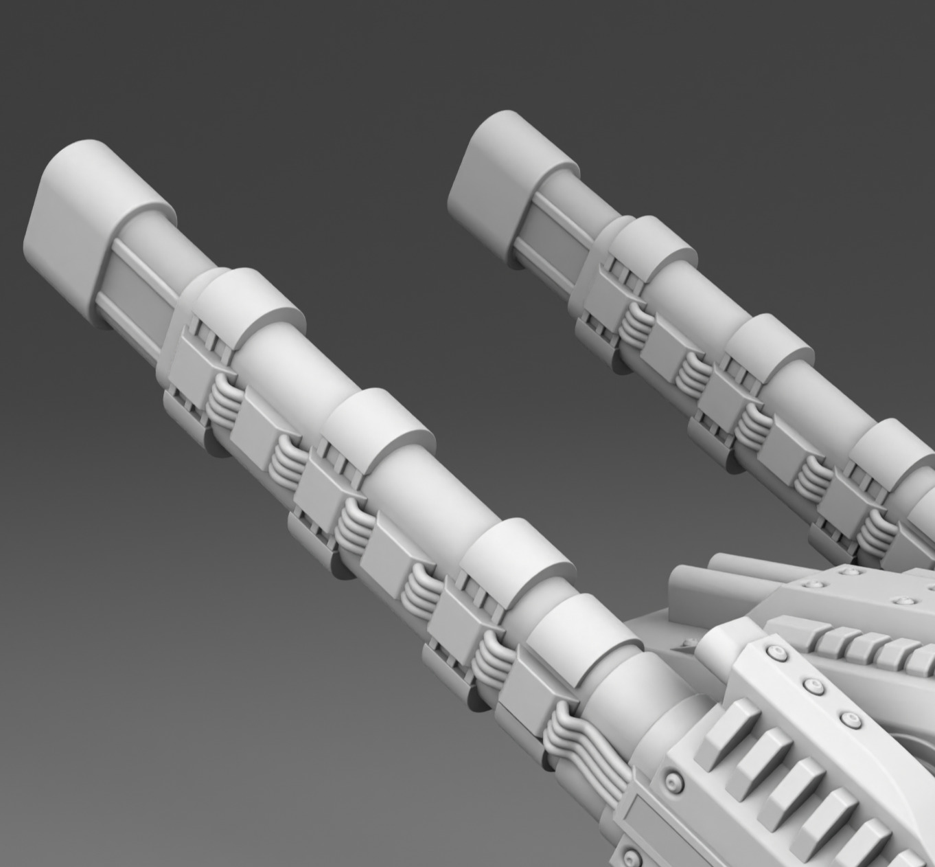 The martian cannon weapon  3D print model_4