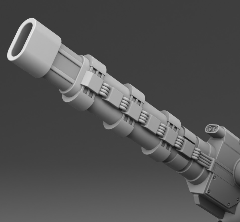 The martian cannon weapon  3D print model_15