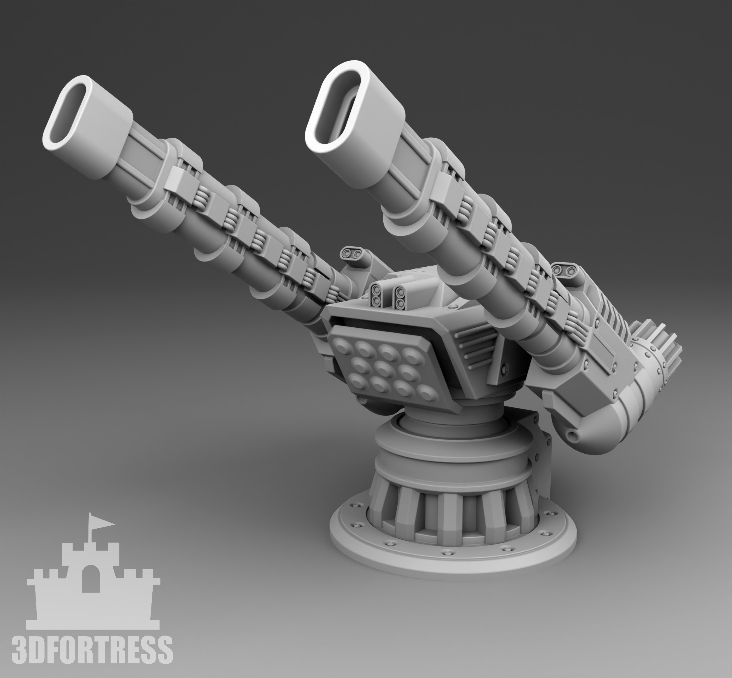 The martian cannon weapon  3D print model_1