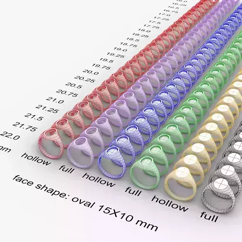 Oval 15x10 mm Signet Rings 174 items