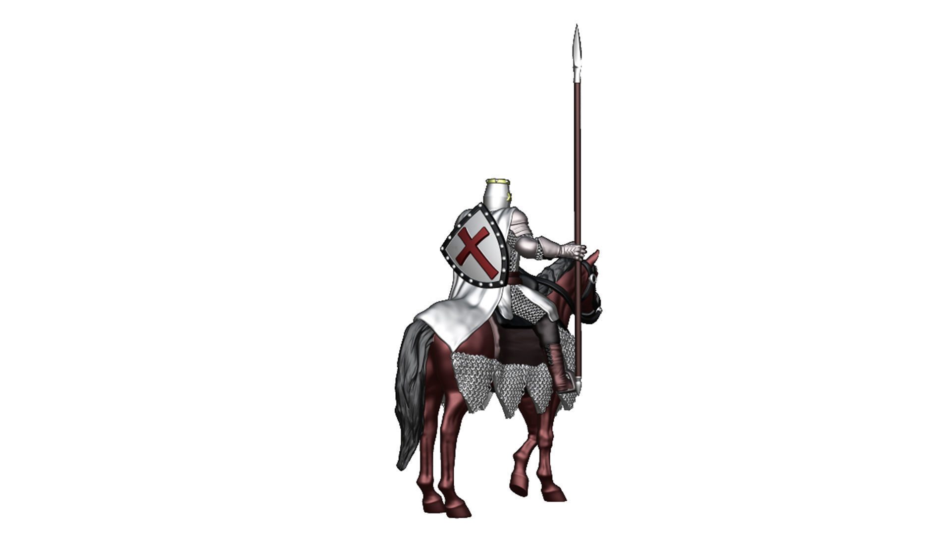 Crusader Cavalry 2 3D print model_6