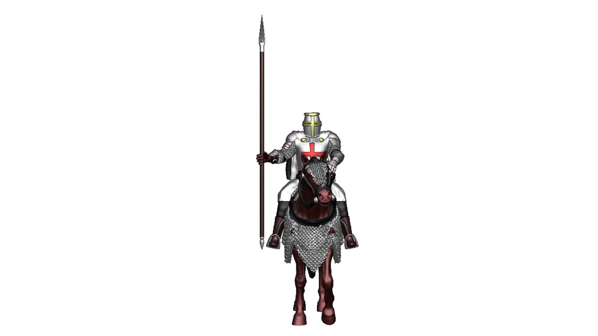 Crusader Cavalry 2 3D print model_2