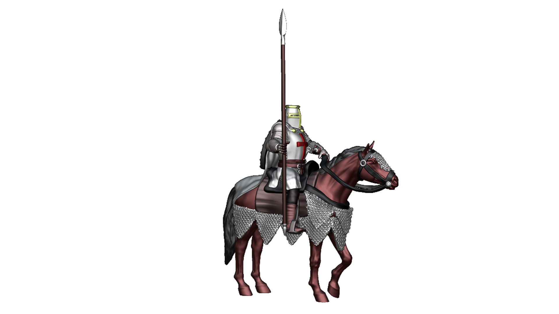 Crusader Cavalry 2 3D print model_5