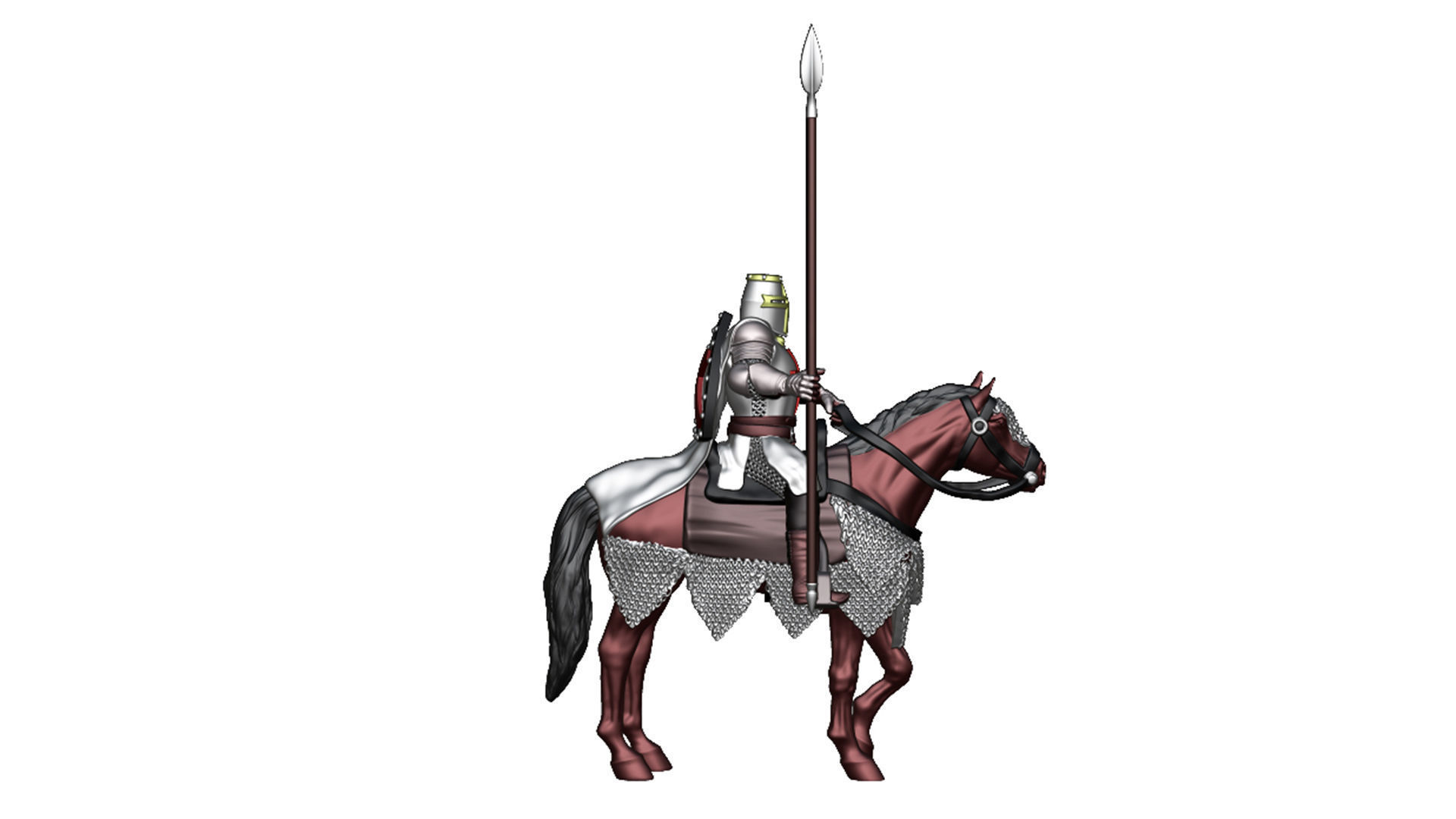 Crusader Cavalry 2 3D print model_3