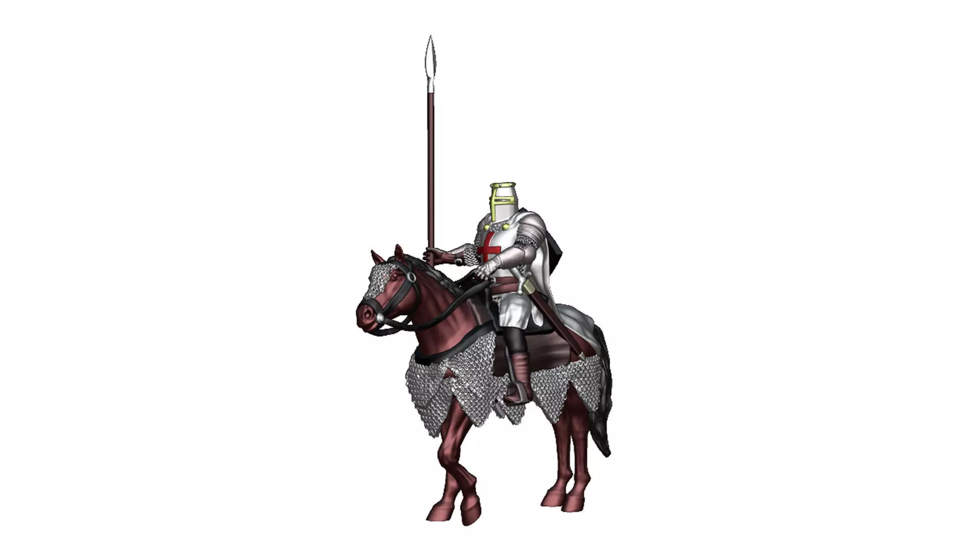 Crusader Cavalry 2 3D print model_0
