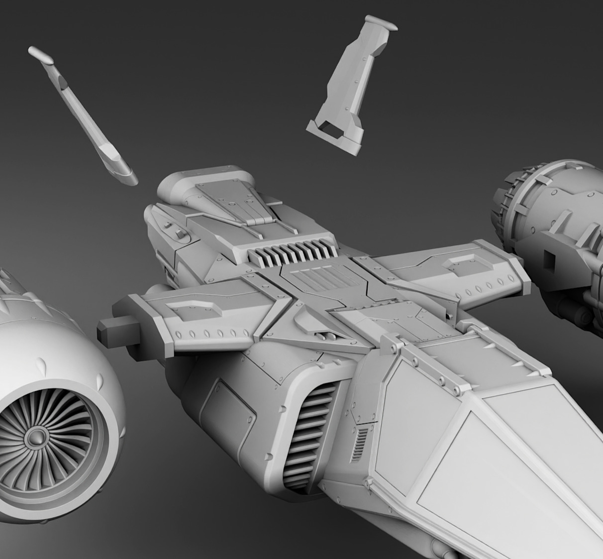 Conqueror of Planets - Spaceship  3D print model_16