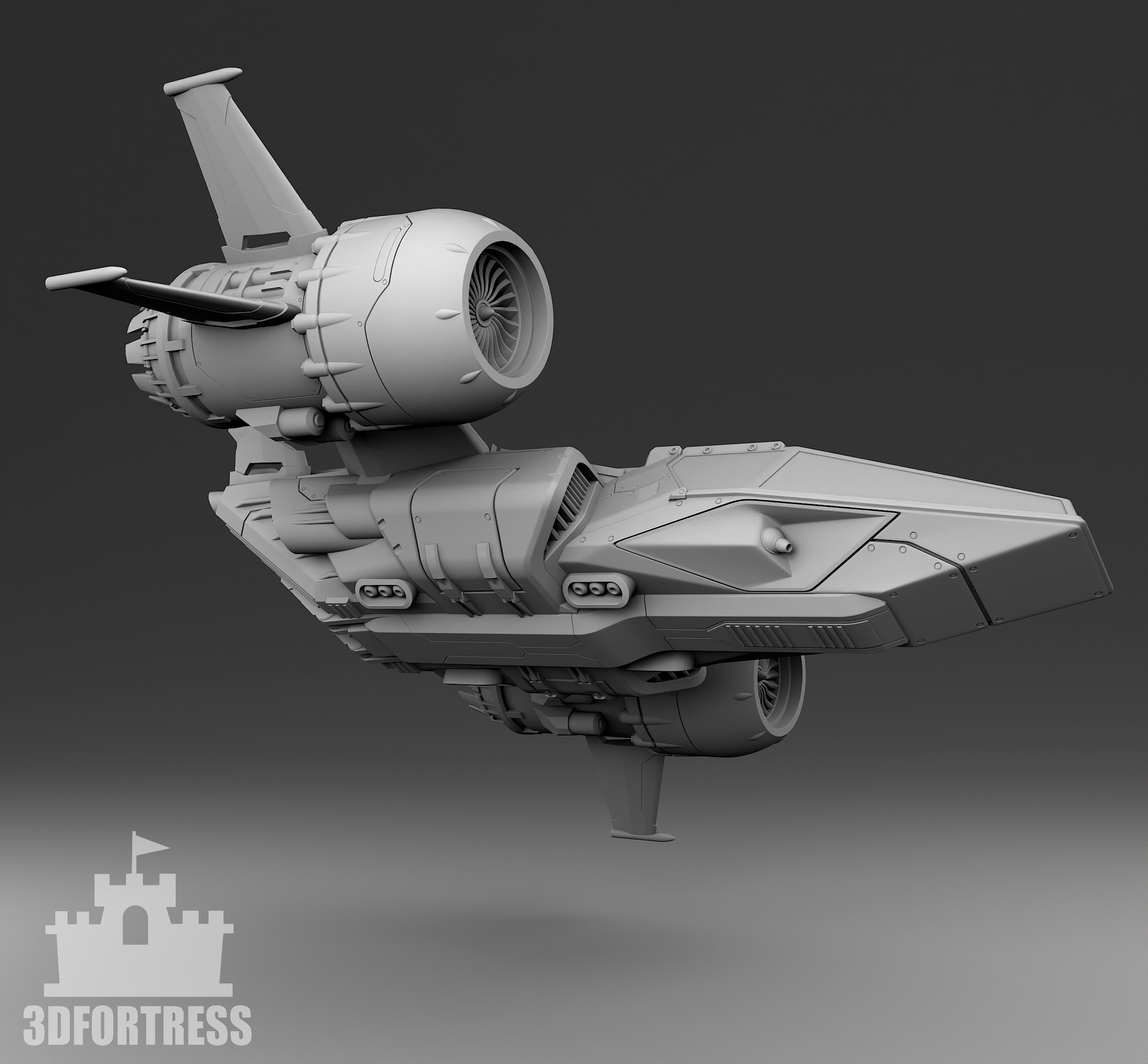 Conqueror of Planets - Spaceship  3D print model_2