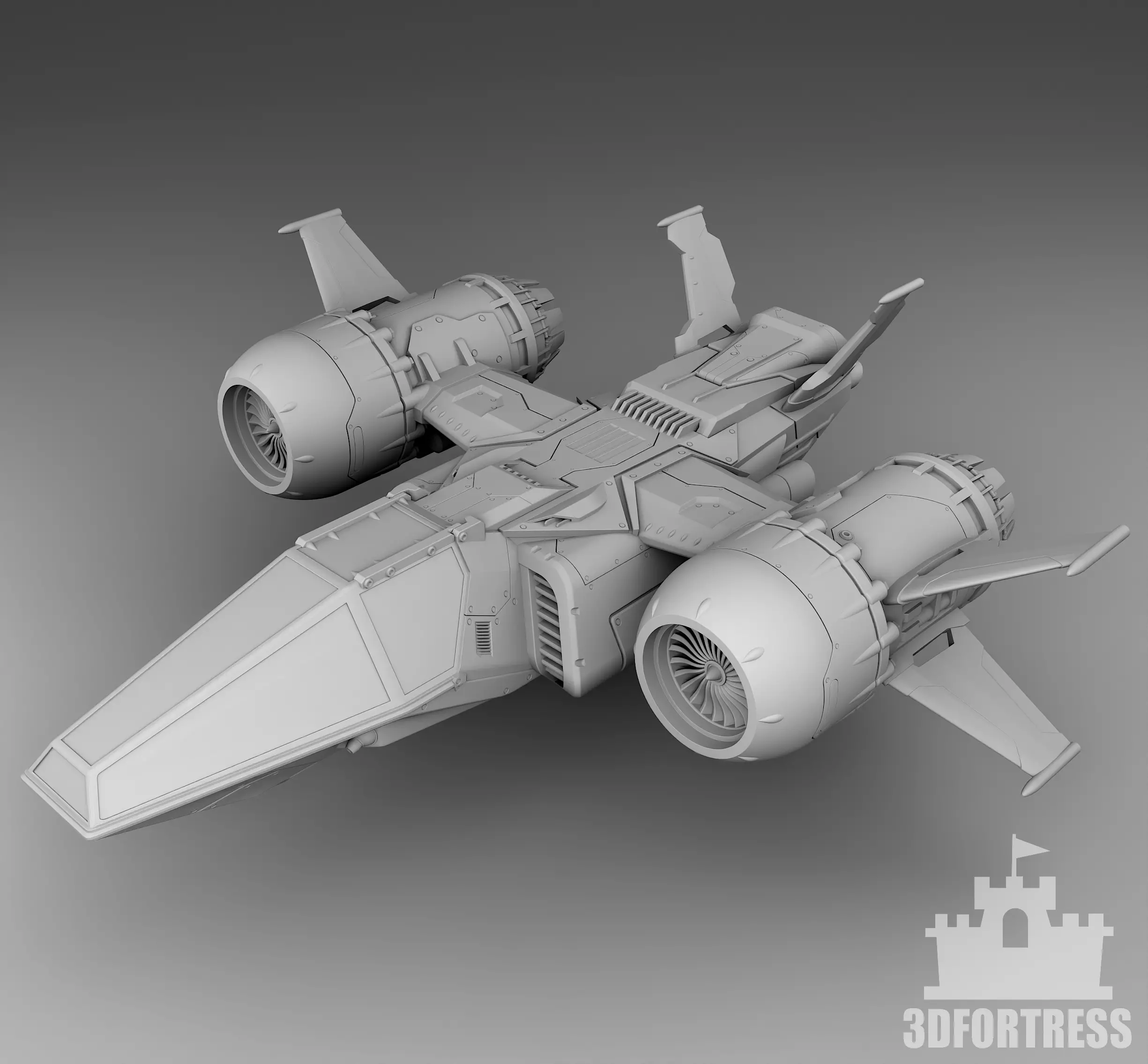 Conqueror of Planets - Spaceship 3D print model